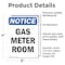 Signmission Gas Meter Room, 5 in W x Rectangle, Vinyl Decal OS-2PACK-NS-D-57-V-13013 - alternate 3